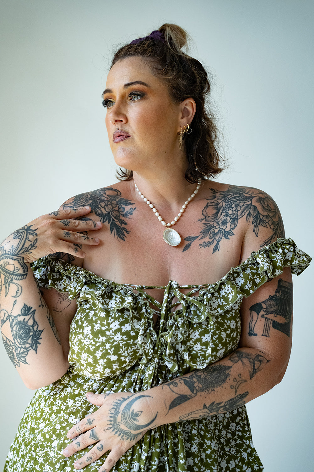 The Betty Mini Dress in Peony by Jinx the Label