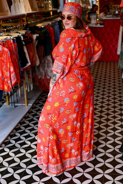 Bonita Head Wrap - Red Mexi by Jinx the Label