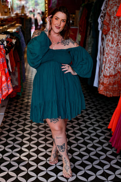 Brittany Mini Dress - Emerald by Jinx the Label