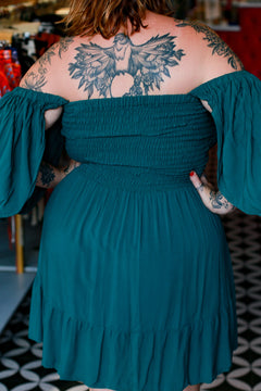 Brittany Mini Dress - Emerald by Jinx the Label