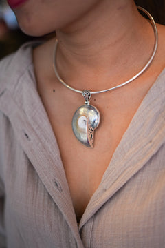 Celestial Nautilus Necklace - Sunspell by Jinx the Label