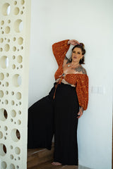 Chantelle Palazzo Pants in Black by Jinx the Label