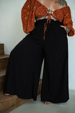 Chantelle Palazzo Pants in Black by Jinx the Label
