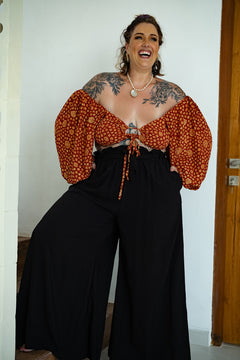 Chantelle Palazzo Pants in Black by Jinx the Label