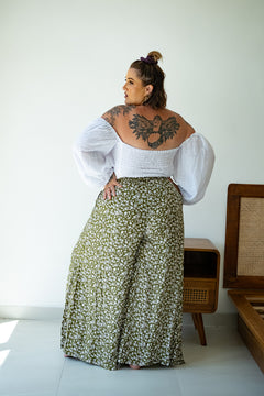 Chantelle Palazzo Pants - Peony by Jinx the Label