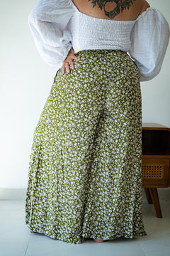Chantelle Palazzo Pants - Peony by Jinx the Label