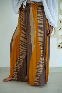Chantelle Palazzo Pants in Safari by Jinx the Label