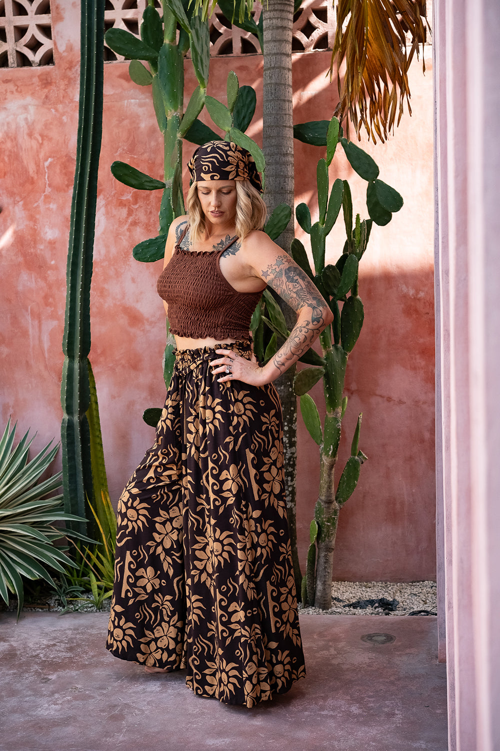 Chantelle Palazzo Pants in Sol and Sea | Jinx the Label