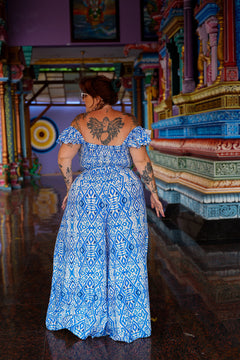 Chantelle Palazzo Pants - Blue by Jinx the Label