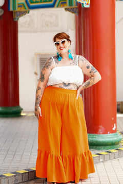 Chloe Crop Top - White by Jinx the Label