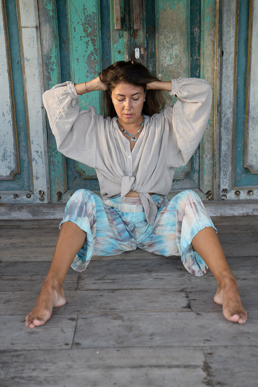 Coco Oversized Tee - Moonstone Sand - Sunspell by Jinx the Label