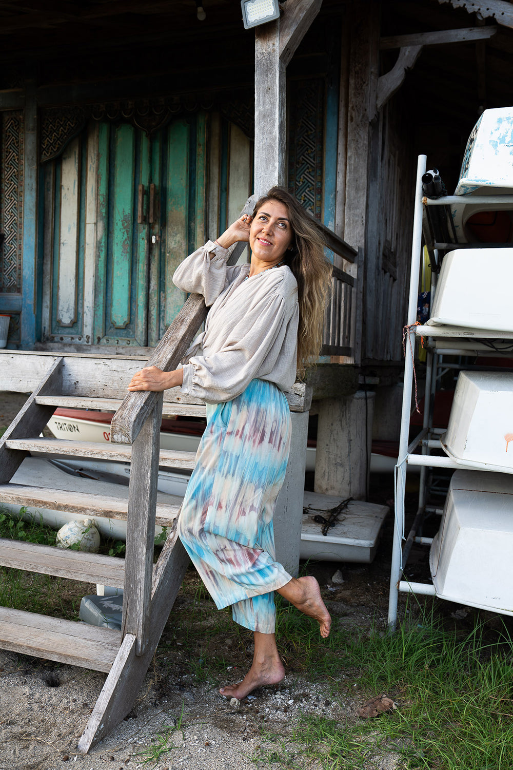 Coco Oversized Tee - Moonstone Sand - Sunspell by Jinx the Label