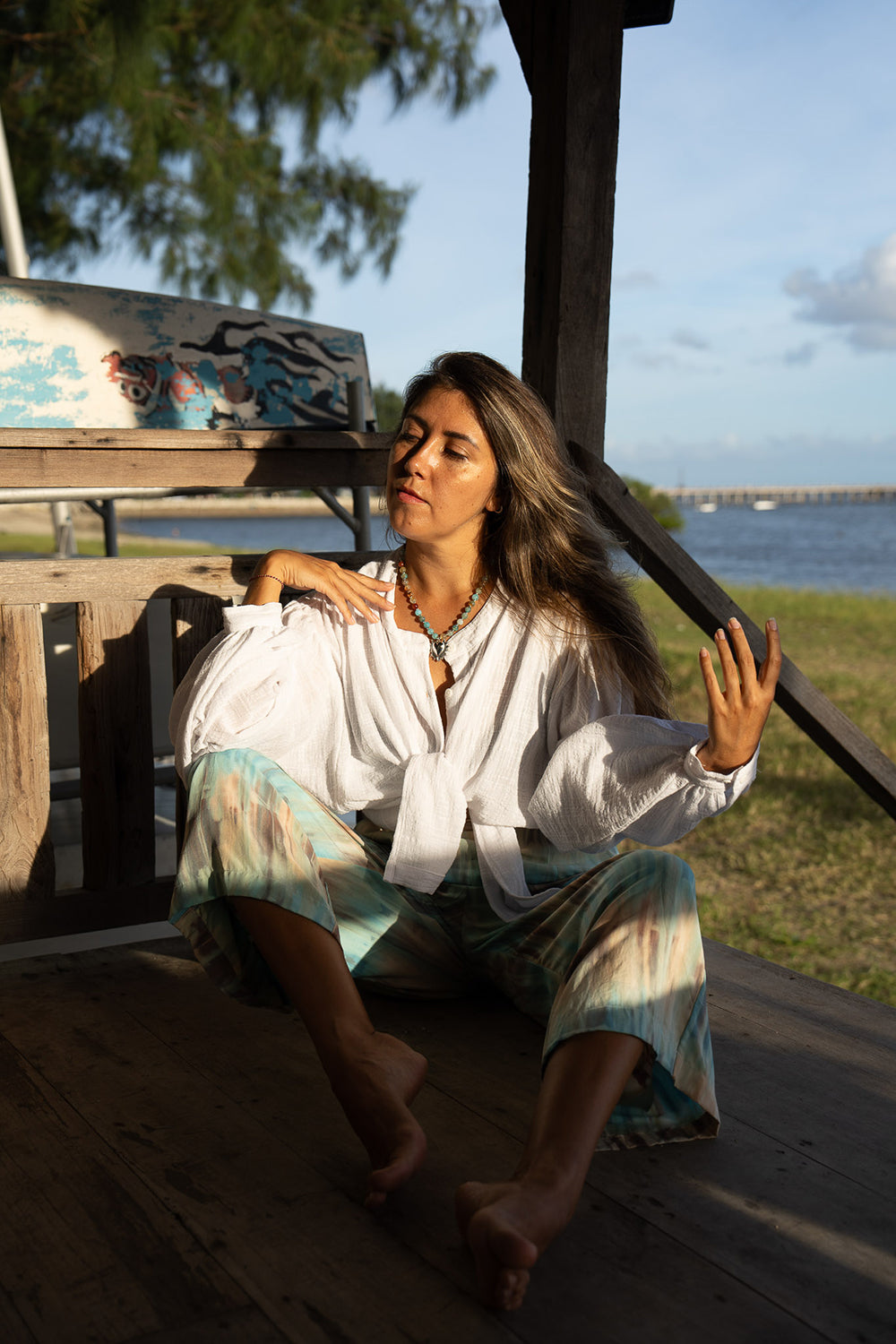 Coco Oversized Tee - White - Sunspell by Jinx the Label