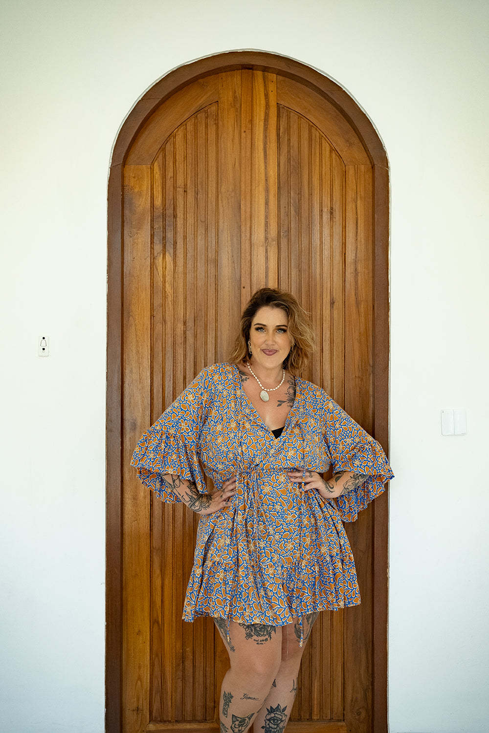 Daisy Lou Mini Dress in Ulu by Jinx the Label