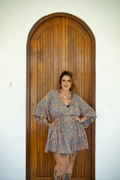 Daisy Lou Mini Dress in Ulu by Jinx the Label