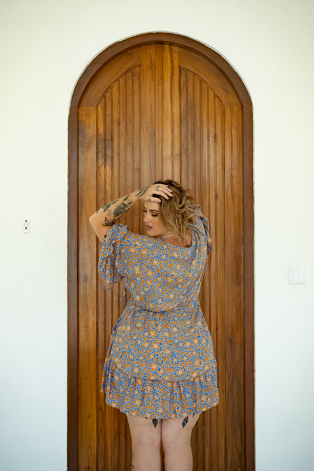 Daisy Lou Mini Dress in Ulu by Jinx the Label