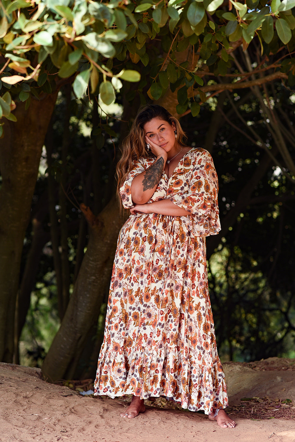 Daisy Lou Maxi Dress - Sunflower by Jinx the Label