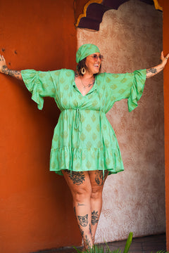 Daisy Lou Mini Dress - Regal Mint - By Jinx the Label