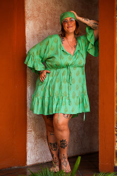 Daisy Lou Mini Dress - Regal Mint - By Jinx the Label