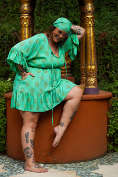 Daisy Lou Mini Dress - Regal Mint - By Jinx the Label
