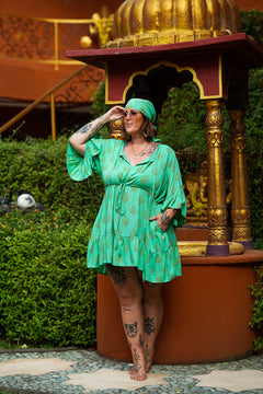 Daisy Lou Mini Dress - Regal Mint - By Jinx the Label