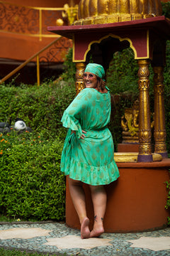 Daisy Lou Mini Dress - Regal Mint - By Jinx the Label