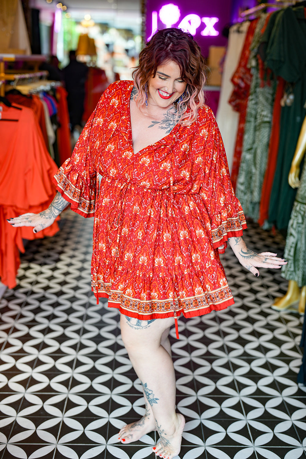Daisy Lou Mini Dress - Sunflower by Jinx the Label