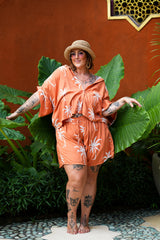 Darcy Shorts - Burnt Orange Palms by Jinx the Label