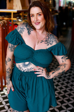 Darcy Shorts - Emerald by Jinx the Label