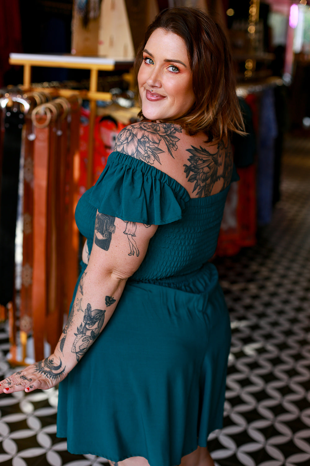 Darcy Shorts - Emerald by Jinx the Label