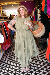 Elowen Dress in Sage by Jinx the Label
