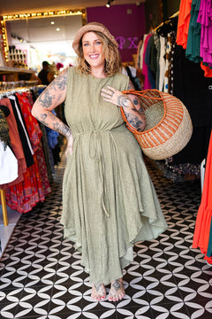 Elowen Dress in Sage by Jinx the Label
