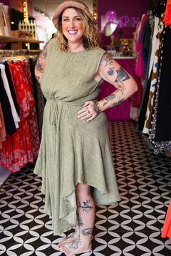 Elowen Dress in Sage by Jinx the Label