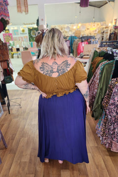 Fae Maxi Skirt - Navy by Jinx the Label