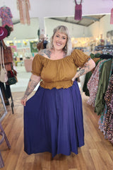 Fae Maxi Skirt - Navy by Jinx the Label