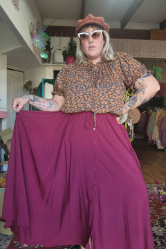 Fae Maxi Skirt - Coral Red by Jinx the Label