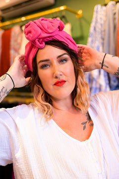 French Turban - Pink by Jinx the Label