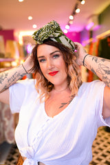 French Turban - Abstract Olive by Jinx the Label