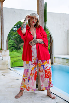 Gilmore Blouse - Poppy - Almost Famous by Jinx the Label