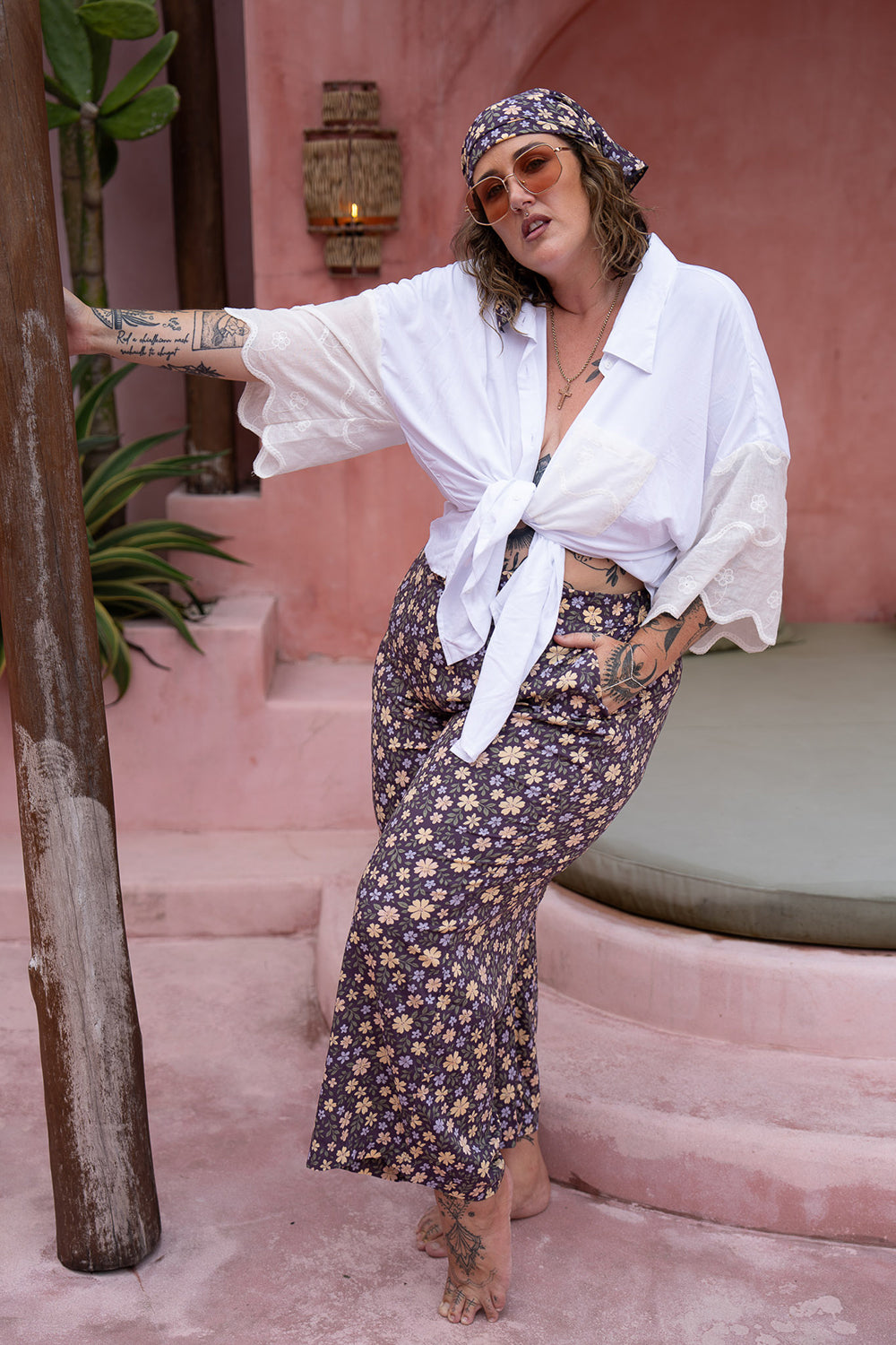 Gilmore Blouse - White - Almost Famous by Jinx the Label