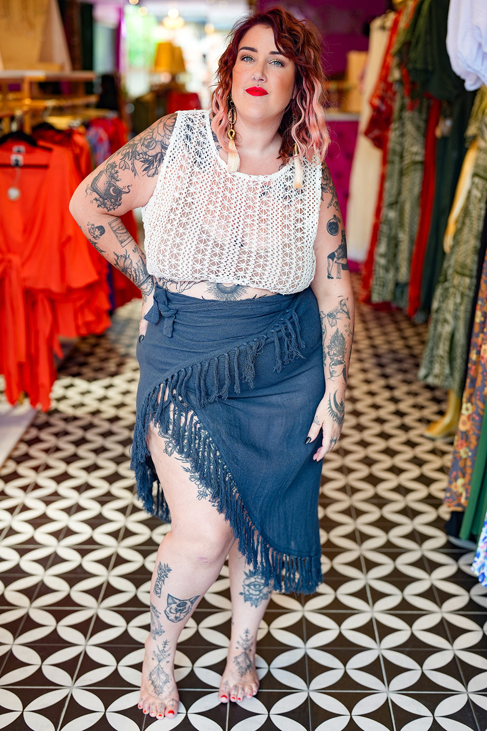 Hemp Sarong - Navy by Jinx the Label