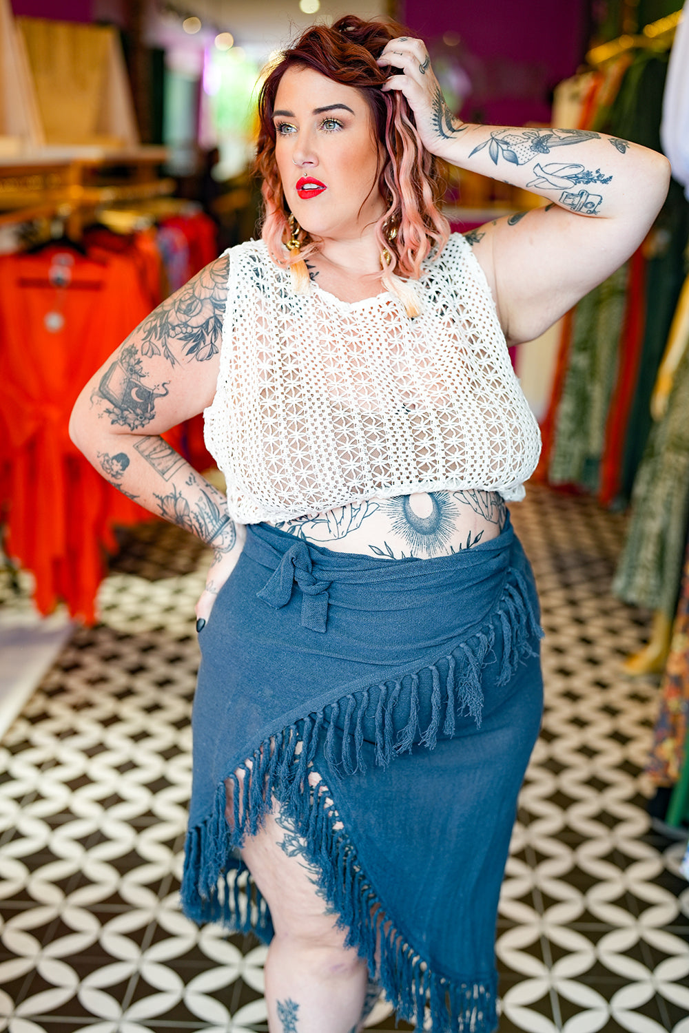 Hemp Sarong - Navy by Jinx the Label