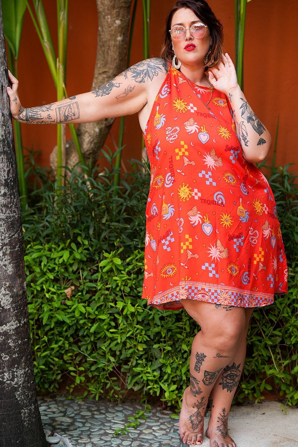 Kita Mini Dress - Red Mexi by Jinx the Label