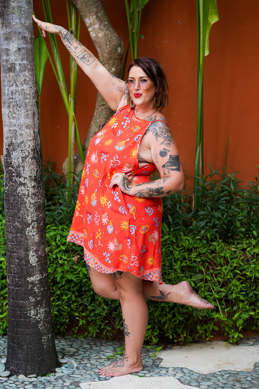 Kita Mini Dress - Red Mexi by Jinx the Label
