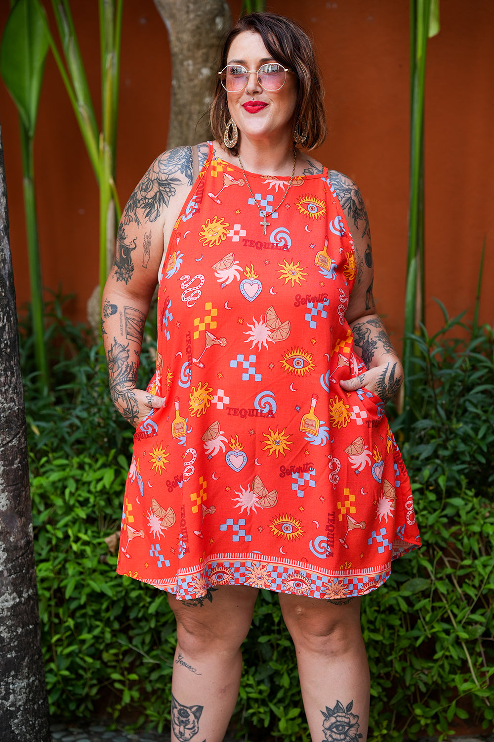 Kita Mini Dress - Red Mexi by Jinx the Label