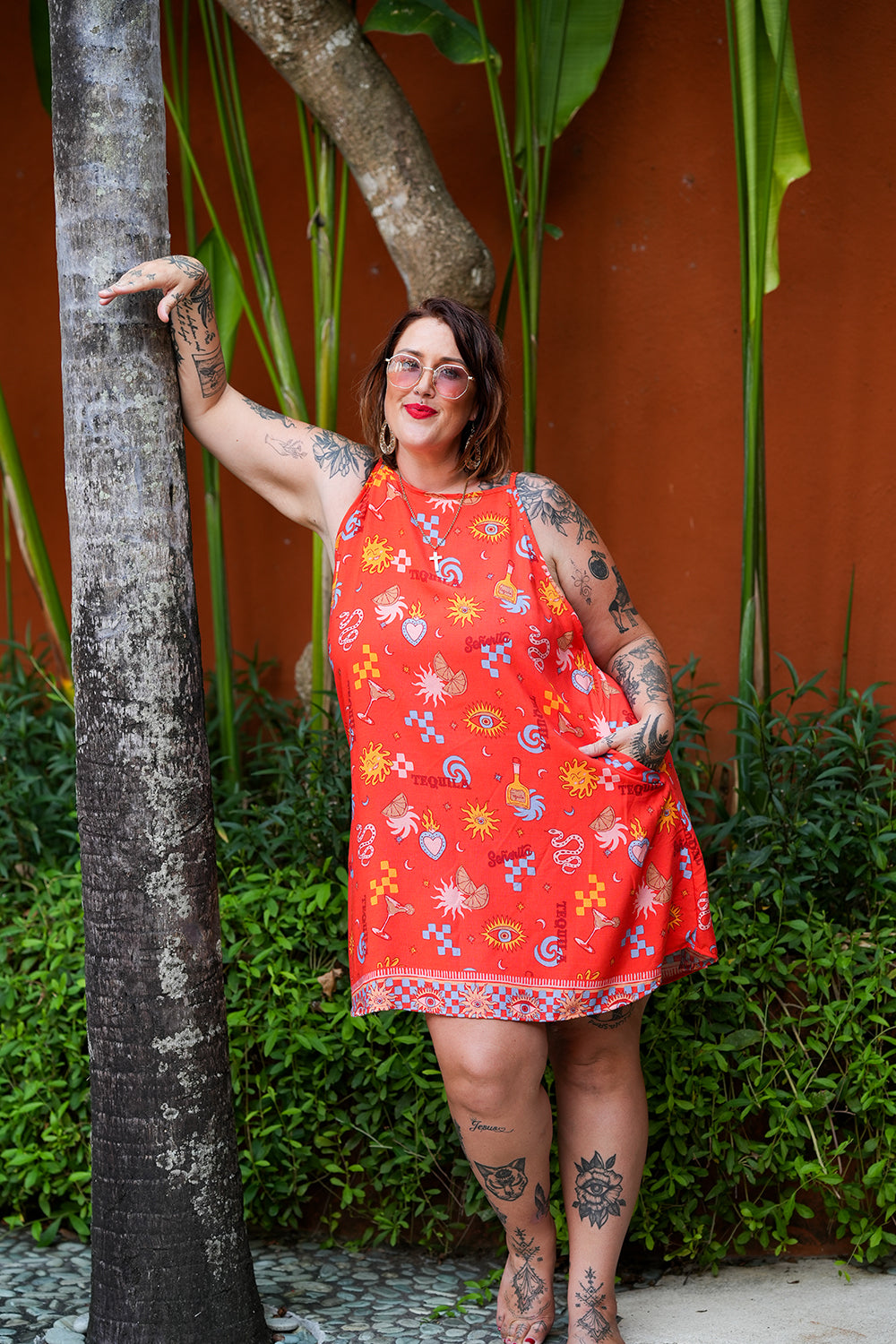 Kita Mini Dress - Red Mexi by Jinx the Label
