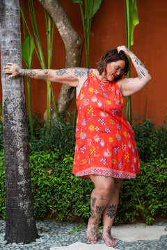 Kita Mini Dress - Red Mexi by Jinx the Label