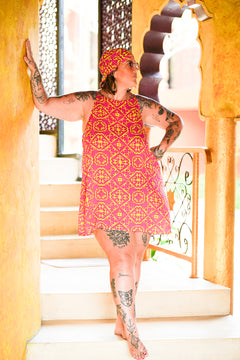 Kita Mini Dress - Tropical Pink by Jinx the Label