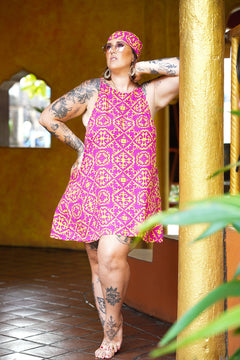 Kita Mini Dress - Tropical Pink by Jinx the Label