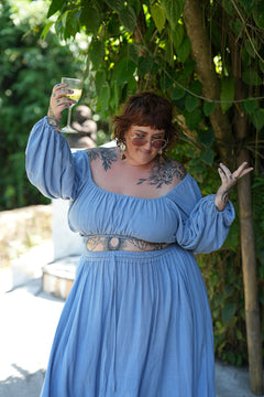Kora Skirt - Periwinkle by Jinx the Label